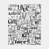 Liefde 3 fleece deken (Voorkant)