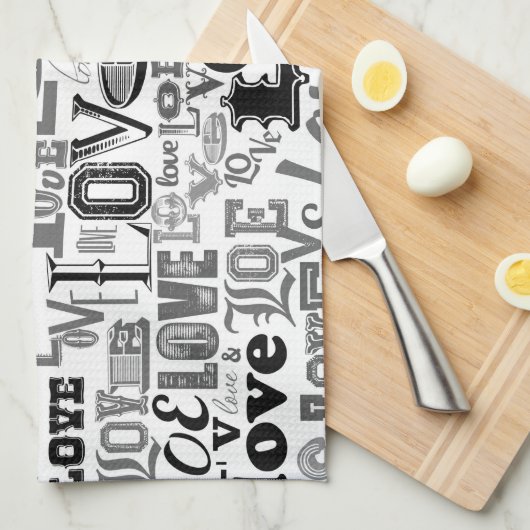 Liefde 3 theedoek (Quarter Fold)