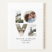 Liefde 4 foto eenvoudig modern gepersonaliseerd ca planner (Achterkant)
