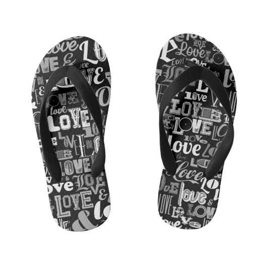 Liefde 4 kinder teenslippers (Voetbed)