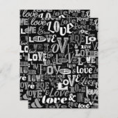 Liefde 4 notitiekaartje (Voorkant / Achterkant)