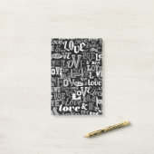 Liefde 4 post-it® notes (Op bureau)