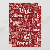 Liefde 5 bedankkaart (Voorkant / Achterkant)
