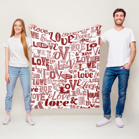 Liefde 6 fleece deken (In situ)