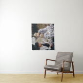 'Liefde' aangepaste gezinsfoto met eigen naam Wandkleed (In situ)