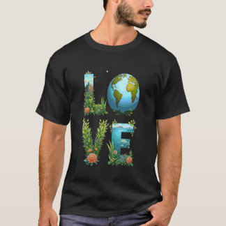 Liefde Aarde Dag Leraren Red Ons Lief Planeet T-shirt