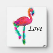 Liefde - Abstracte Flamingo Step Fotoplaat (Voorkant)