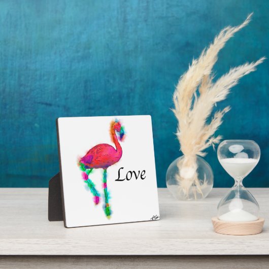 Liefde - Abstracte Flamingo Step Fotoplaat (Insitu)