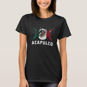 Liefde Acapulco Mexico Vakantie Mexico Vlag 1 T-shirt