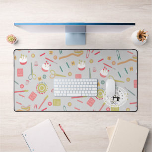 Liefde Accessoires grijs naaien Bureaumat