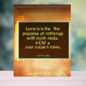 Liefde Acryl Bord (Neutraal)