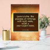 Liefde Acryl Bord (Huwelijk)