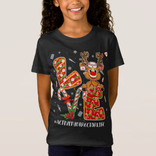 Liefde Activiteit Directeur Leven Kerstmis Pyjama  T-shirt