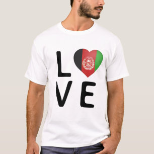 Liefde - Afghaanse vlag T-shirt