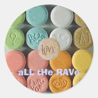 "Liefde" All The RAVe Ronde Sticker