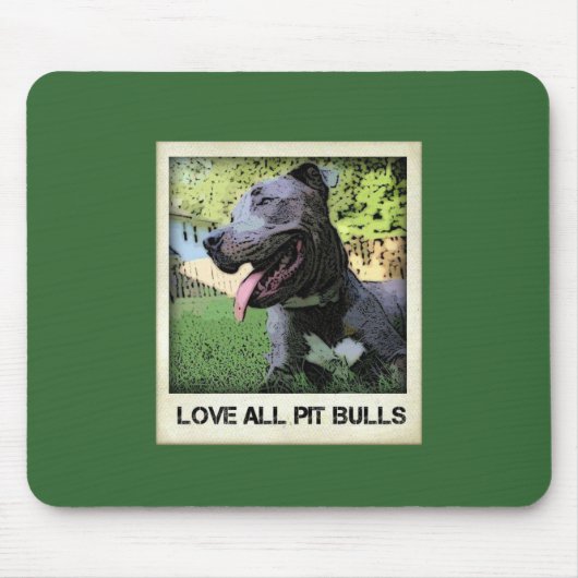 Liefde Alle Pit Bulls Muismat (Voorkant)
