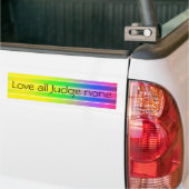 Liefde alle rechters niets bumpersticker (Op Truck)