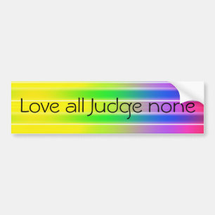 Liefde alle rechters niets bumpersticker