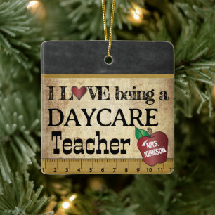 Liefde als dagleraar keramisch ornament