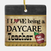 Liefde als dagleraar keramisch ornament (Voorkant)