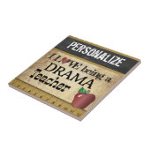 Liefde als dramaleraar tegeltje (Zijkant)