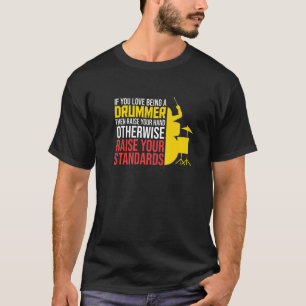 Liefde als drummer Drums speler Drumming Graphi T-shirt