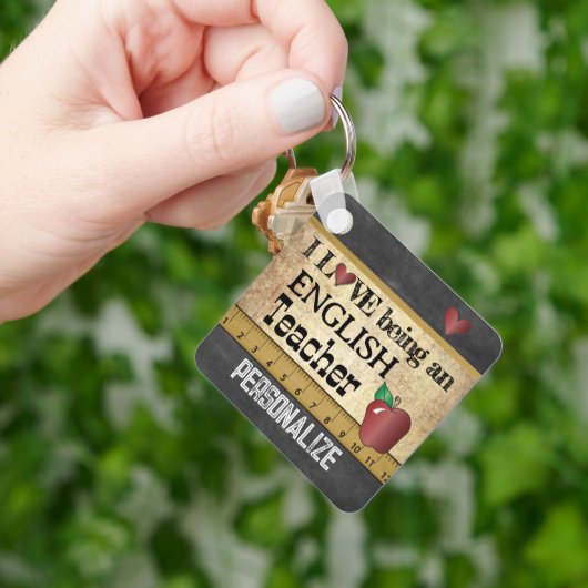 Liefde als Engelse leraar Sleutelhanger (Hand)
