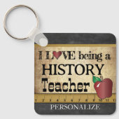 Liefde als geschiedenisleraar sleutelhanger (Voorkant)
