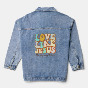 Liefde als Jezus Christelijk Denim Jacket