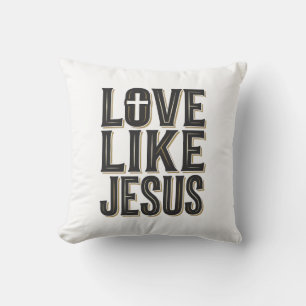 Liefde als Jezus Christelijk Typografie Ontwerp_1 Kussen