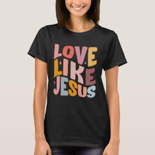 Liefde Als Jezus Christelijke Bijbelvers Preppy T-shirt