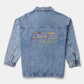 Liefde als Jezus Denim Jacket (Achterkant)