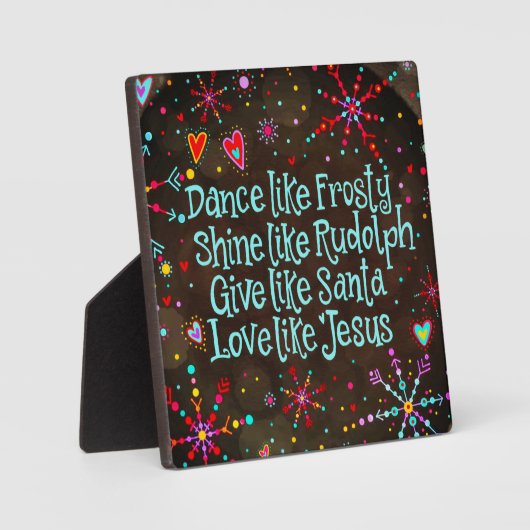 Liefde als Jezus Festive Fotoplaat (Voorkant)