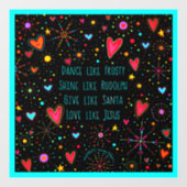 Liefde als Jezus! “Inspirivity” Raamsticker (Vel)