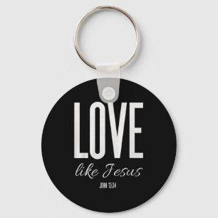 Liefde als Jezus Johannes 13_ Bijbelvers Christeli Sleutelhanger