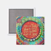 Liefde als Jezus Kerstmis Quote Inspirivity Magneet (Voorkant / Achterkant)