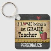 Liefde als leraar in de eerste klas sleutelhanger (Voorkant)