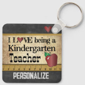 Liefde als leraar Kindergarten Sleutelhanger (Achterkant)