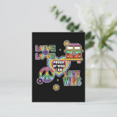 Liefde als liefde. Wie ben ik? LGBT+pride. Briefkaart (Staand voorkant)