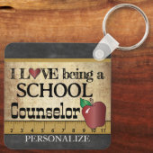 Liefde als schooladviseur sleutelhanger (Achterkant)