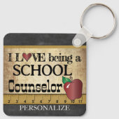 Liefde als schooladviseur sleutelhanger (Achterkant)