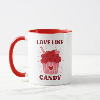 Liefde als Snoep Valentijn thema Mok