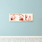 Liefde altijd aangepast driepych fototekencanvas canvas afdruk (Insitu (Houten vloer))