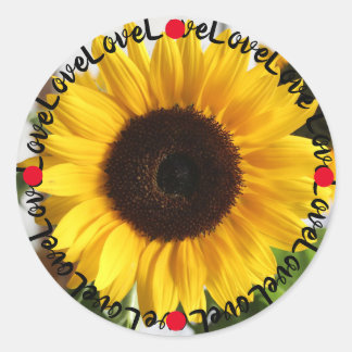 Liefde altijd ronde sticker