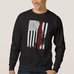 Liefde Amerika ik haat maandag t Shirt Funny Veren