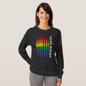 Liefde Amerika Vlag Regenboog Trots Gay LHBTQ LHBT T-shirt (Voorkant volledig)