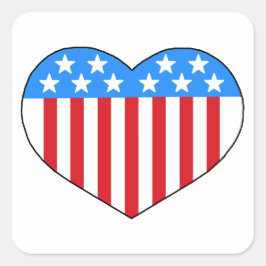 Liefde Amerikaanse stijl Sticker