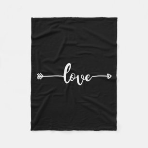 Liefde Amor Pijl Valentijnsdag Liefde Hart Koppels Fleece Deken