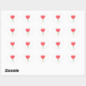 liefde, amour, amore hart sticker (Vel)
