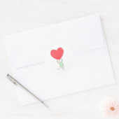 liefde, amour, amore ronde sticker (Envelop)